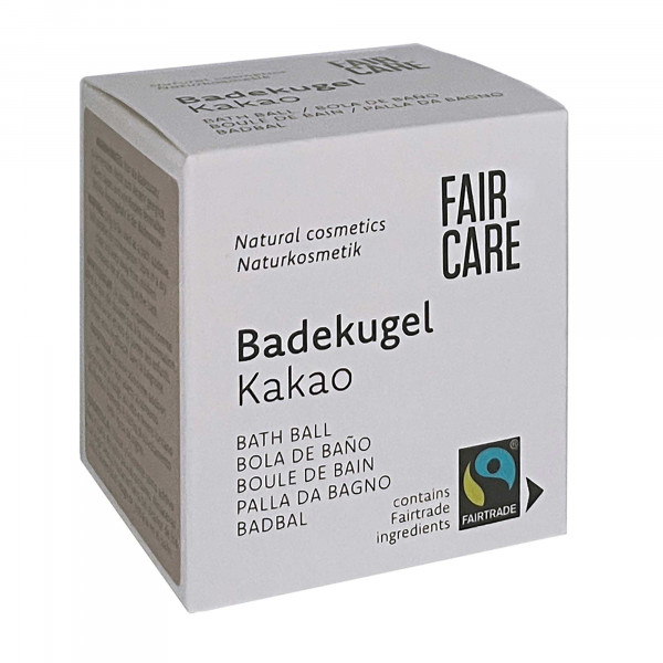FAIR CARE Badekugel Kakao (1 Stück)