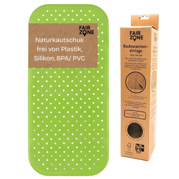 FAIR ZONE Badematte 76x34cm in verschiedenen Farben - FSC 100% NC- COC – 029595