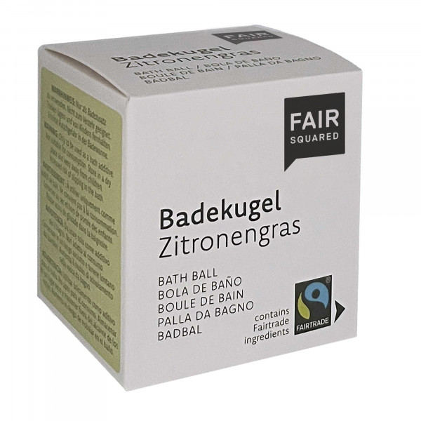 FAIR SQUARED Badekugel Zitronengras (1 Stück)