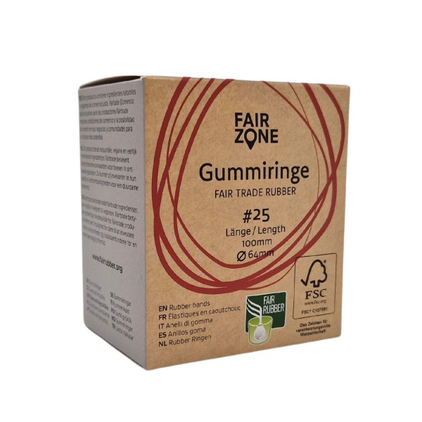 FAIR ZONE Gummiringe #25 Diameter 64mm- 70gr - FSC 100% NC- COC - 029595