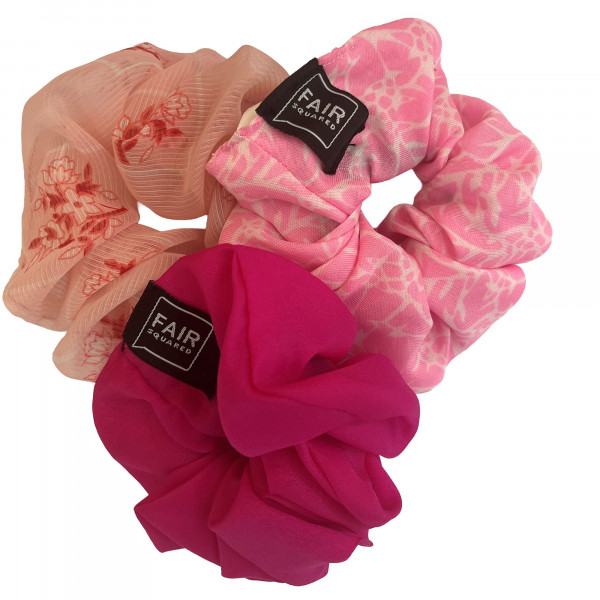 FAIR SQUARED Scrunchies Rosa