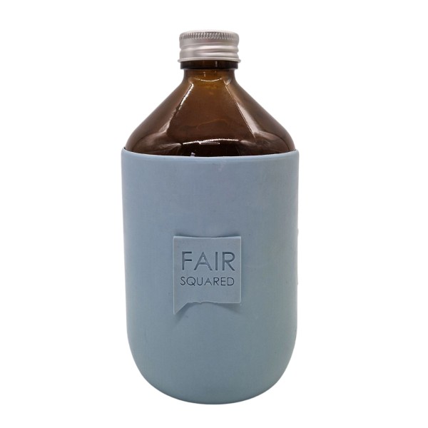 FAIR SQUARED Bottle Cover 500ml Hellblau