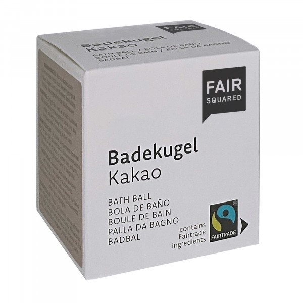 FAIR SQUARED Badekugel Kakao (1 Stück)