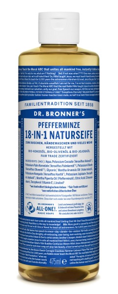 Dr. Bronner's  Flüssigseife Pfefferminze 475 ml